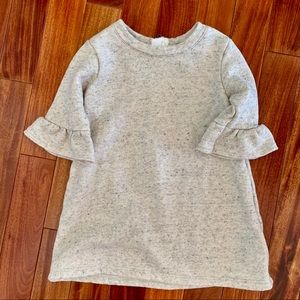 Gap metallic bell sleeves dress 2T